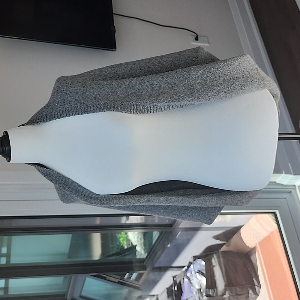 Vince Alpaca Wool Shrug Grey Size S